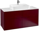 V&B Waschtischunterschrank Finion 120x60,3cm, Abd.-Pl. wh. m, Peony Matt