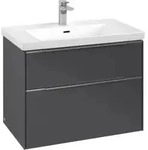 V&B Waschtischunterschrank Subway 3.0 77,2x57,6x47,8cm, o LE/Gr Alu gl, graph.