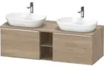 Duravit Waschtischunterschrank D-Neo 140x55cm, 2 A, 1 Pl, B bs, ch/Ei marm.