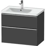 Duravit Waschtischunterschrank D-Neo 78,4x45,2cm, 1 Kast, B li, chr/Grap ma