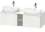 Duravit Waschtischunterschrank D-Neo 140x55cm, 2 A, 1 Pl, B bs, chr/we hgl
