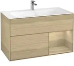 V&B Waschtischunterschrank Finion Regal rechts Oak Veneer, Oak Veneer