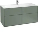 V&B Waschtischunterschrank Finion 119,6x59,1x49,8cm, Olive Matt Lacuer