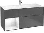 V&B Waschtischunterschrank Finion 119,6x59,1cm, Rg l g wh. Lac, Anthrac. m