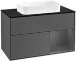 V&B Waschtischunterschrank Finion 100x60,3 cm, Rg r Anthrac. m, Anthrac. m