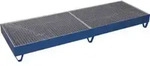 VARIOfit Auffangwanne mit Gitterrost f&uuml;r 4 F&auml;sser a 200 Ltr 2.390 x 800 mm