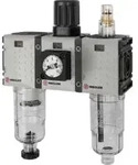 Riegler WE 3-tlg. &raquo;FUTURA-mini&laquo;, PC-Beh., Kompaktmano, G 1/4, 0,1-4, HA