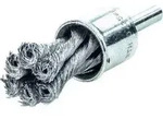 Lessmann Gezopfte Pinselb&uuml;rste Stahldraht, B&uuml;rsten-⌀xBorstenst&auml;rke: 19X0,35 mm