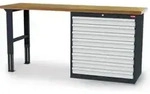 STIER Werkbank BxTxH 2000x600x1060 mm mit 1 Schrankgeh&auml;use der Breite 900 mm...