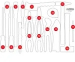 KS Tools Leere Schaumstoffeinlage zu 811.0017