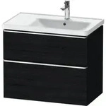Duravit Waschtischunterschrank D-Neo 78,4x45,2cm, 1 Kast, B re, chr/Eiche sw