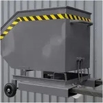 STIER Kastenwagen mit Rollen + Einfahrtaschen 250l 300kg anthrazitgrau