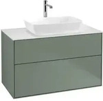 V&B Waschtischunterschrank Finion 100x60,3cm, Abd.-Pl. wh. m, Oli. m Lac
