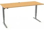 STIER Elektrisch h&ouml;henverstellbarer Schreibtisch 501-43 180 x 80cm Buche...