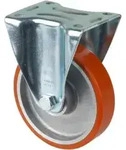 BS Rollen Bockrolle D.125mm Trgf. 200kg Gu&szlig;-PU-bandage Platte 115x85mm