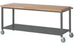 STIER Fahrbare Werkbank Premium mit Ablageboden BxTxH 2000x700x880 mm