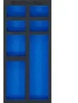BGS Werkstattwageneinlage 1/3, leer: 7 Ablagef&auml;cher, 408 x 189 x 32 mm