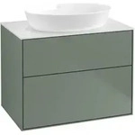 V&B Waschtischunterschrank Finion 80x60,3cm, Abd.-Pl. wh. m, Oli. m Lac
