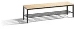 C+P Umkleidebank Basic mit Schuhrost, H420xB1500xT353mm Farbe Gestell...