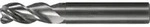 PFERD TOOLS VHM-Fr&auml;ser &Oslash;10mm, 3 Schneiden, 2xDC, Radius 2mm, unbeschichtet,...