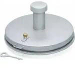 ZARGES Brunnenabdeckung, rund, V2A Schachtma&szlig; D = 625 mm