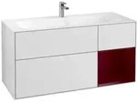 V&B Waschtischunterschrank Finion 119,6x59,1cm, Reg re Peo, wh. m lacquer