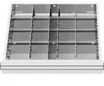 STIER Schubladeneinteilung Metalleinteilung BLH 100/125 mm Innenma&szlig; 500x450 mm...