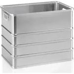 Gm&ouml;hling Stapelkasten A 152 ungelocht 120l Aluminium