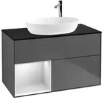 V&B Waschtischunterschrank Finion 100, Pl bla m, Reg wh. m Lac, Anthrac. m