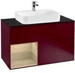V&B Waschtischunterschrank Finion 100, Pl bla m, Reg li Oa ven, Peo m