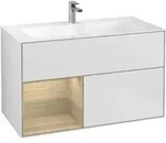 V&B Waschtischunterschrank Wandbeleuchtung Finion 99,6x59,1cm, Reg li Oa ven, wh. m
