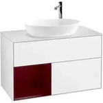 V&B Waschtischunterschrank Finion 100, Pl w m, Reg Peo m Lac, glo wh. Lac