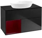 V&B Waschtischunterschrank Finion 100, Pl bla m, Reg Peo m Lac, bla m Lac