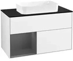 V&B Waschtischunterschrank Finion 100x60,3 cm, Rg l A m, glo wh. Lac