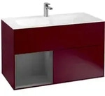 V&B Waschtischunterschrank Finion Regal links Anthracite matt, Peony Matt