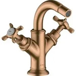 hansgrohe 2-G-Bidet-Armat Axor Montreux A 104mm, m Kreuz, ZugstAblGar, b bron