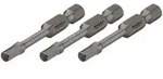 HAZET Schlag-, Maschinenschrauber-Torsions-Bits 2204SLG-3/3 Sechskant massiv 6,3 (1/4
