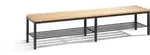 C+P Umkleidebank Basic mit Schuhrost, H420xB1960xT353mm Farbe Gestell...