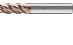 PFERD TOOLS VHM-Fr&auml;ser &Oslash;12mm, 4 Schneiden, 2xDC, Fase 0,25mm 45&deg;, AlTiN / TiSiXN