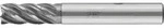 PFERD TOOLS VHM-Fr&auml;ser &Oslash;12mm, 5 Schneiden, mit Spanteiler, 2xDC, Radius 0,5mm,