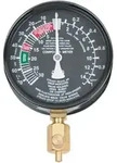 KS Tools Manometer &Oslash; 92mm auf Platte montiert