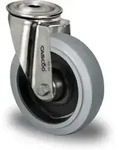 CASCOO R&uuml;ckenlochlenkrolle &oslash; 160 mm Serie R4E2 Rollenlager Edelstahl