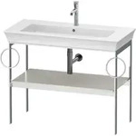 Duravit Waschtisch-Konsole White Tulip 98,4x45cm, No w m, Me, 2 HTH, bodensteh.