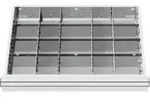 STIER Schubladeneinteilung Metalleinteilung BLH 150/175 mm Innenma&szlig; 600x450 mm...
