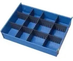 Rau Schubladen-Einteilungs-Set BxTxH 70x430x105/130 3 + 2 Rasterleisten