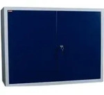 STIER Wandschrank, sichere & platzsparende Aufbewahrung, blau