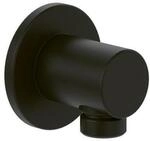 V&B Wandanschlussbogen Universal Showers Rund, Wandmontage, matt black ; Villeroy &