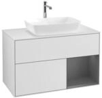 V&B Waschtischunterschrank Finion 100, Pl w m, Rg A m Lac, wh. m Lac ; Villeroy &
