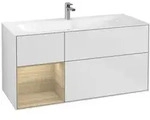 V&B Waschtischunterschrank Finion 119,6x59,1cm, Reg li Oa ven, wh. m Lac