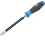 BGS Flexibler Schraubendreher mit Rundgriff 70022, E-Profil E 6, Klingenl&auml;nge...